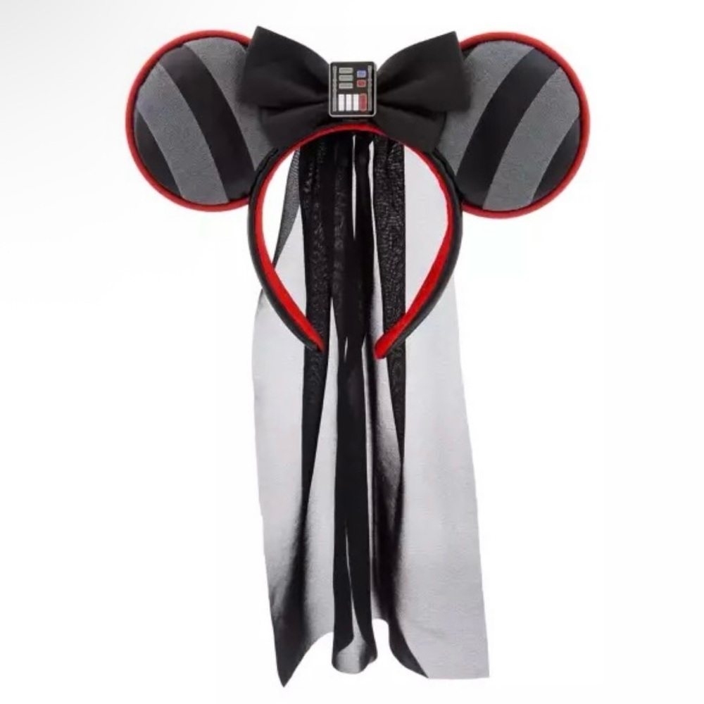 NWT Disney Parks Star Wars Darth Vader Veil Minnie Mouse Ears